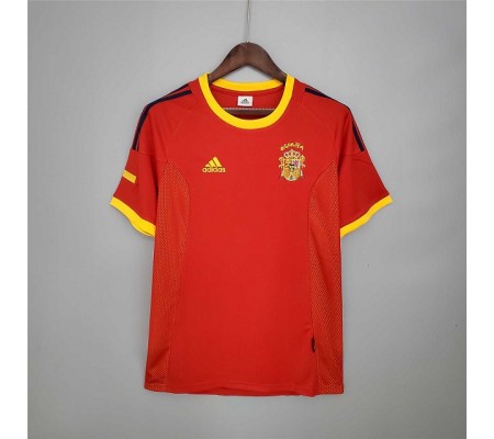 Spain 2002 World Cup Home Red Soccer Jersey